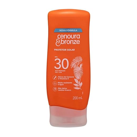 Cenoura e Bronze Protetor Solar Fps30 200Ml