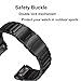 LDFAS Fenix 8/7X/6X/5X Plus Band, Sport Quick Release Easy Fit 26mm Stainless Steel Metal Bands with Safety Buckle Compatible for Garmin Fenix 7X/6X Pro5X/5X Plus/3/3HR Bands, Black