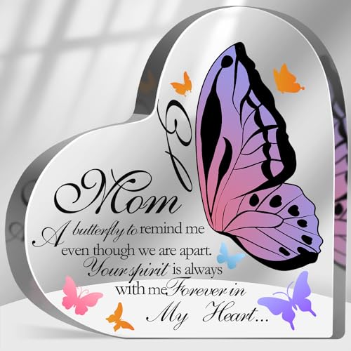 Memorial Gifts for Loss of Mom Acrylic KeepsakeLoss of Mother Sympathy Gift In Memory Of Loved One Sign Grief Bereavement Remembrance Sign Plaque Decor
