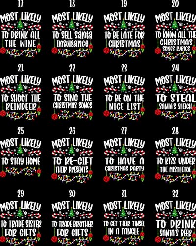 Family Christmas Shirts, Most Likely to, Cute Christmas Shirt, Group Shirts, Matching Christmas Shirt, Funny Christmas Party, Custom Shirt4