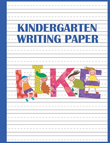 Kindergarten Alphabet Writing Paper, Primary Practice Notebook: Blank Handwriting Practice Books For Kids