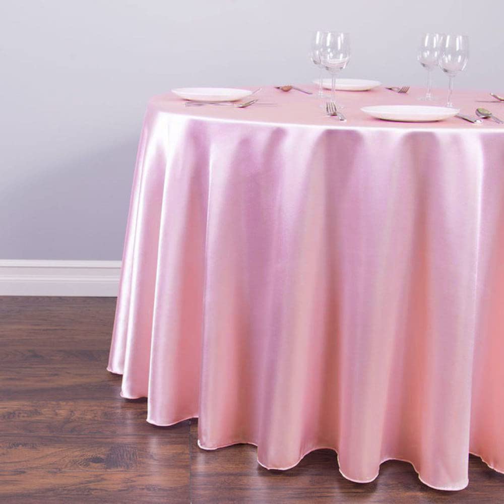 Nappes rondes en tissu lisse brillant premium pour buffet de mariage 200cm