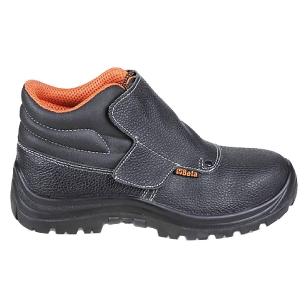 Beta 7245BK 44 - Stiefel, geschnürt, aus leder, wasserabweisend, rasch abstreifbar, mit vorderem schutz und klettverschluss