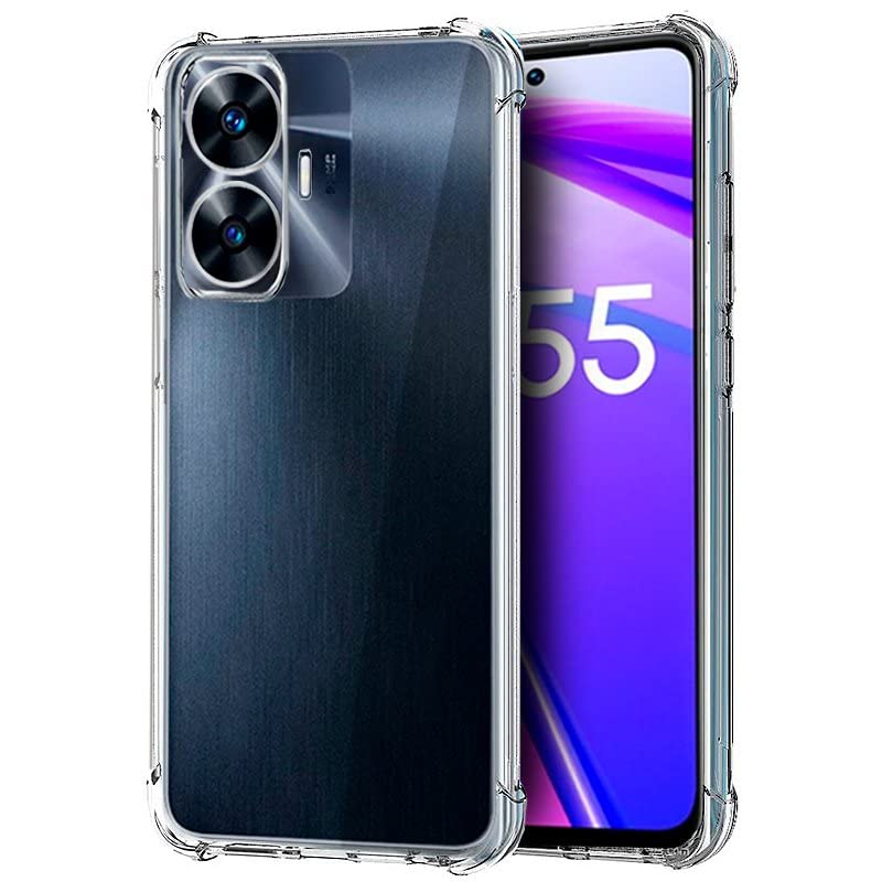 Coque Realme C55 anti-choc transparente évite les bris d'écran