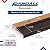 Oak & Aluminum Adjustable Threshold 3 5/8" Wide Adjustable from 1 1/8" to 1 1/2" High (36" Brown)