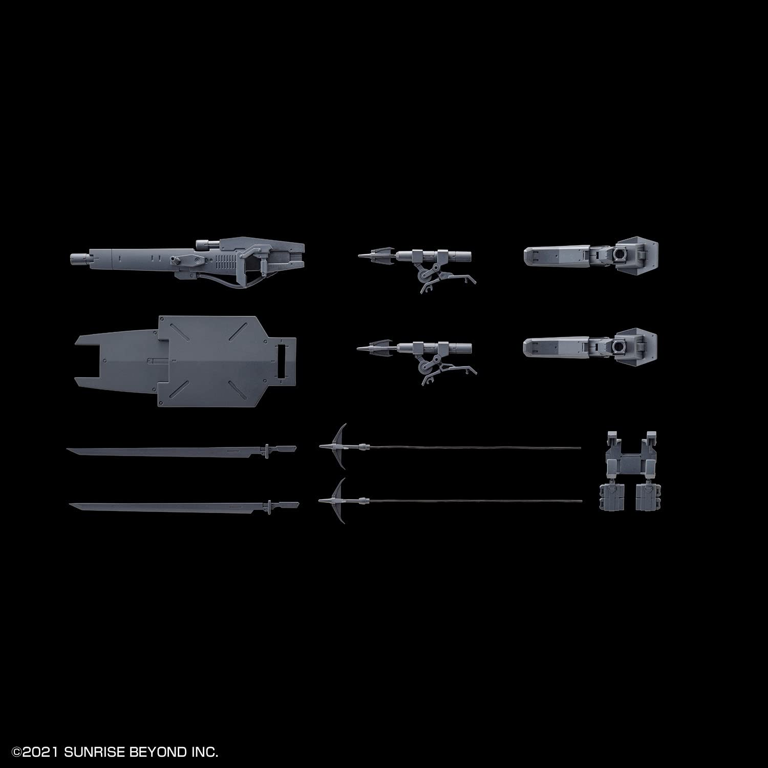 BANDAI SPIRITS AMAIM -HG 1/72 AMAIM Warrior at The Borderline Weapon Set 3 -Model Kit, grey, 30 cm x 19 cm x 6 cm - Image 2