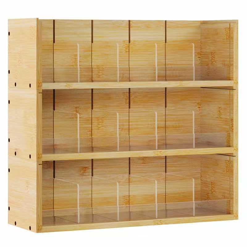 Amazon｜X-cosrack 竹製ティーバッグオーガナイザー収納ボックス 3段