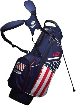 Golf USA Flag Stand Bag, 14-Way Top, 5 Pockets, Dual Strap
