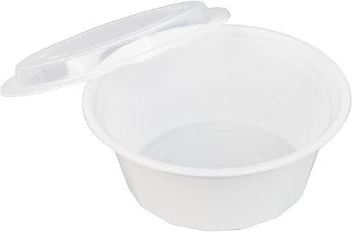 Miniatura 58 de Restaurantware Asporto - Cajas para llevar de 16 onzas, 50 recipientes de alimentos para llevar para microondas, tapas de plástico transparente Negro