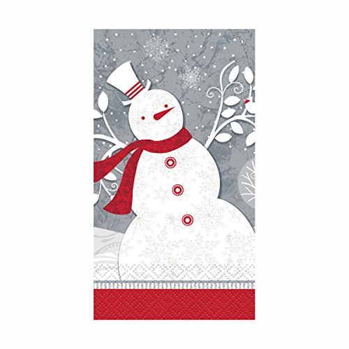 Frosted Holiday Paper Guest Napkins, 16ct