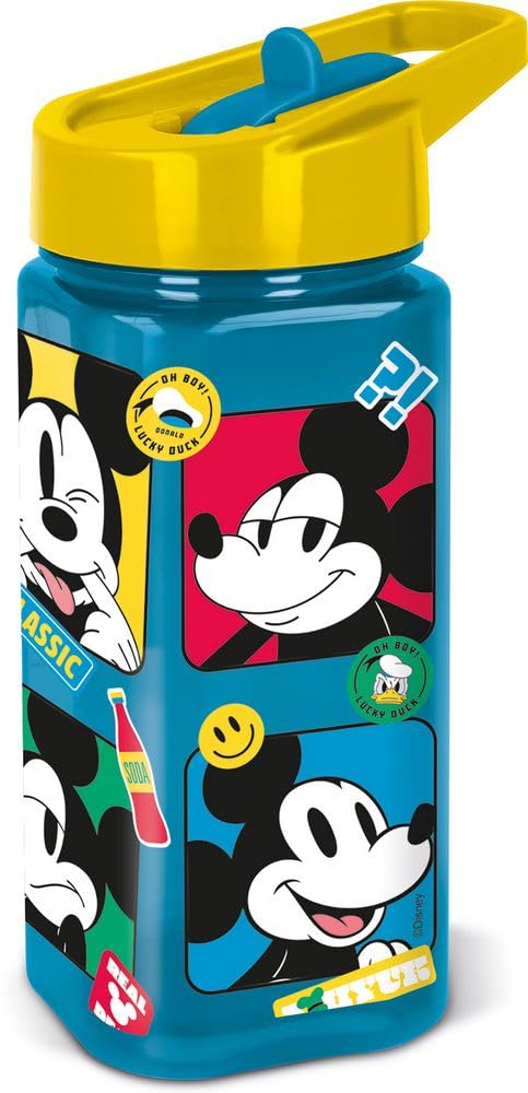 Mickey Maus Trinkflasche – 400 Ml, Auslaufsicher – Für Kinder Mit Personalisierbarem Namen