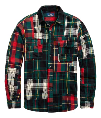 POLO RALPH LAUREN Men's Multi Plaid Fun Shirt,(M,Multicolor)
