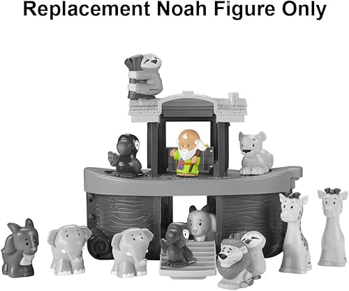 Miniatura 5 de Pieza de repuesto para Fisher-Price Little People Noah's Ark Playset  HNG03  Figura de repuesto de Noah  Funciona con otros juegos también  Figura