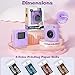 Kids Camera Instant Print, 1080P HD Dual-Lens Selfie Digital Camera with 5 Printing Paper Rolls & 32G TF Card, for Children, Portable Toddler Toy for Age 3-12 Boys & Girls (Purple)
