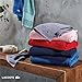 Lacoste Heritage Anti-Microbial Supima Cotton 6-Piece Towel Set, 2 Bath Towels, 2 Hand Towels, 2 Washcloths, White – Highly Absorbent & Quick Drying, Bathroom Essential, Machine Washable