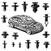 Shineyoo Car Retainer Clips 620PCS Plastic Fasteners Kit Fender Rivet Clips 16 Most Popular Sizes Auto Push Pin Rivets Kit with Fastener Remover for GM Ford Toyota Honda Chrysler