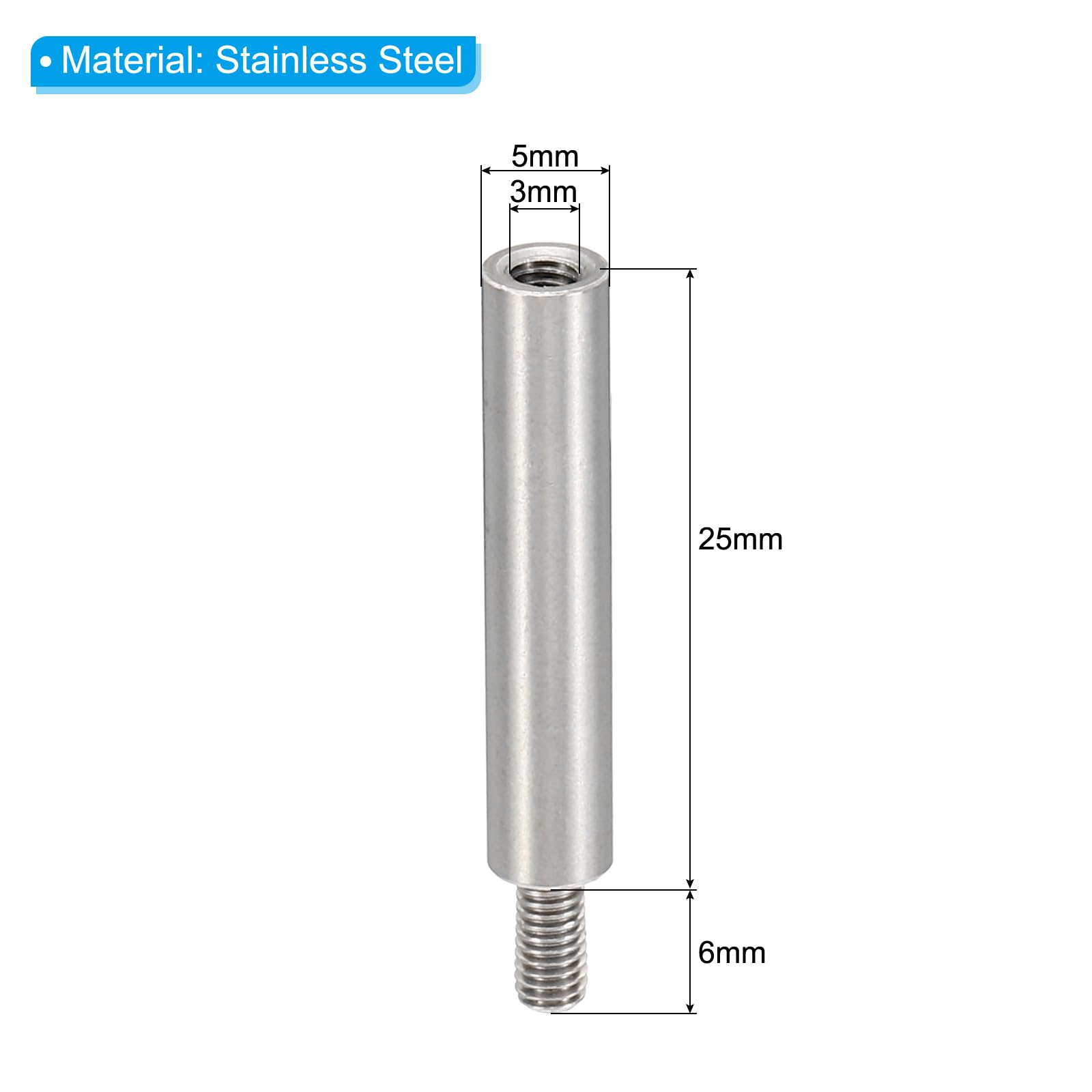 PATIKIL 12pcs M3 Standoffs - Image 2