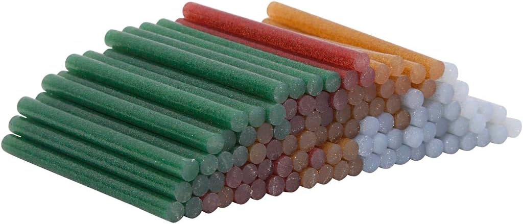 Creativ Guns and hot Glue Sticks, One Size, Greenredgoldsilver
