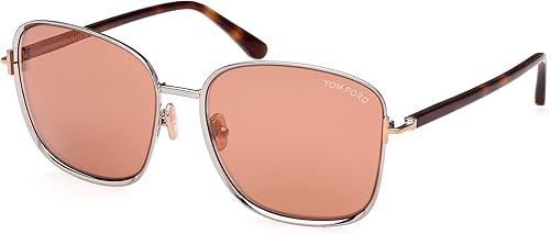 Tom Ford FERN FT 1029 - Gafas de sol unisex color rutenio oscuromarrón 5717140, Rutenio OscuroMarrón