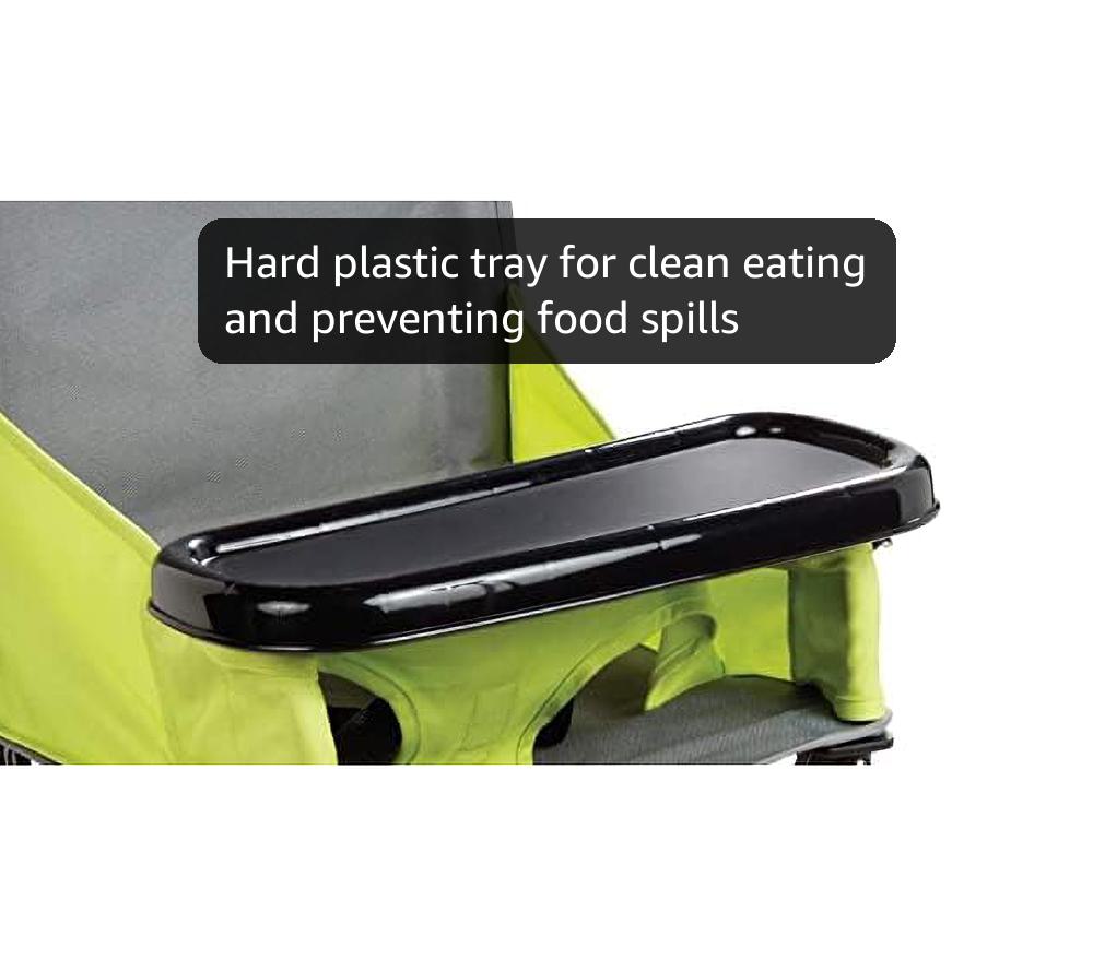 Summer Infant Pop ‘n Sit Portable Highchair, Green - Portable Highchair for Indoor/Outdoor Dining – Space Saver High Chair with Fast, Easy, Compact Fold, for 6 Months – 45 Pounds