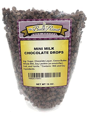 Mini Milk Chocolate Chips, Bulk Size, Baking Chips (1 lb. Reseala...