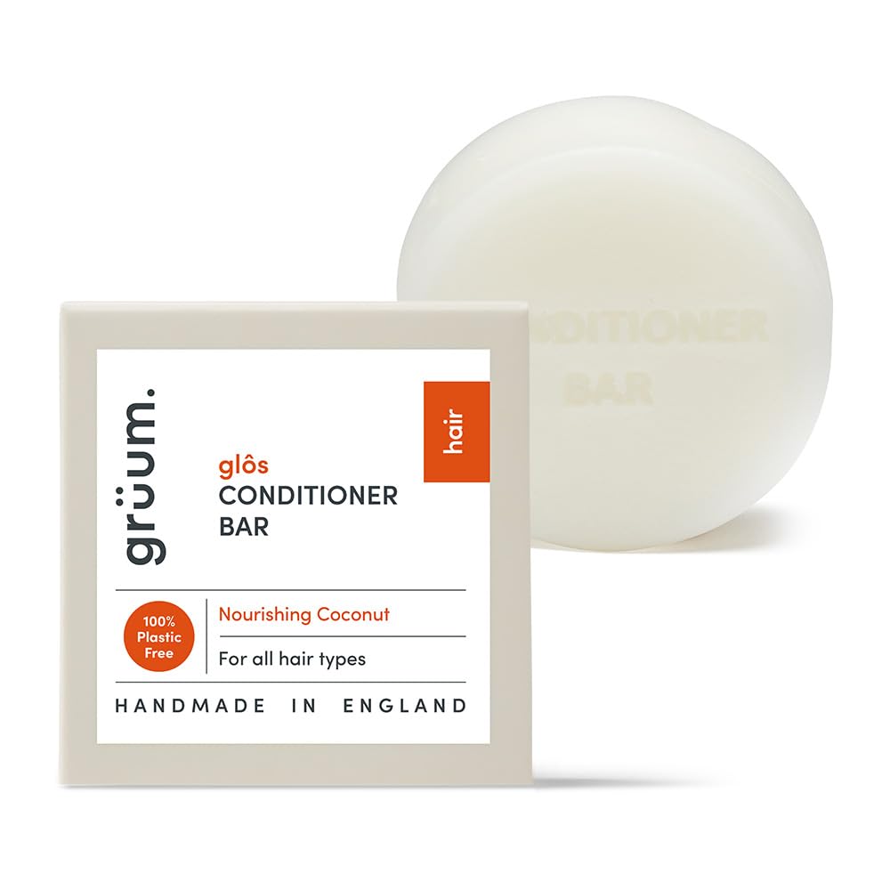 grüum Nourishing Hair Conditioner Bar 50g, SLES, EDTA & Paraben Free Conditioner Bar for Hair Lasts up to 60 Washes