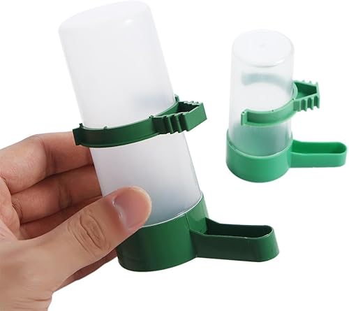 Miniatura 5 de Comedero para pájaros, 2 unidades, bebedor de agua para pájaros, dispensador de alimentos, fuente automática para beber, suministros para pájaros,