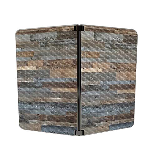 Image of MIGHTY SKINS MightySkins Carbon Fiber Skin for Microsoft Surface Duo - Gray Wood | Protective, Durable Textured Carbon Fiber Finish | Easy to Apply, Remove, and Change Styles | Made in The USA