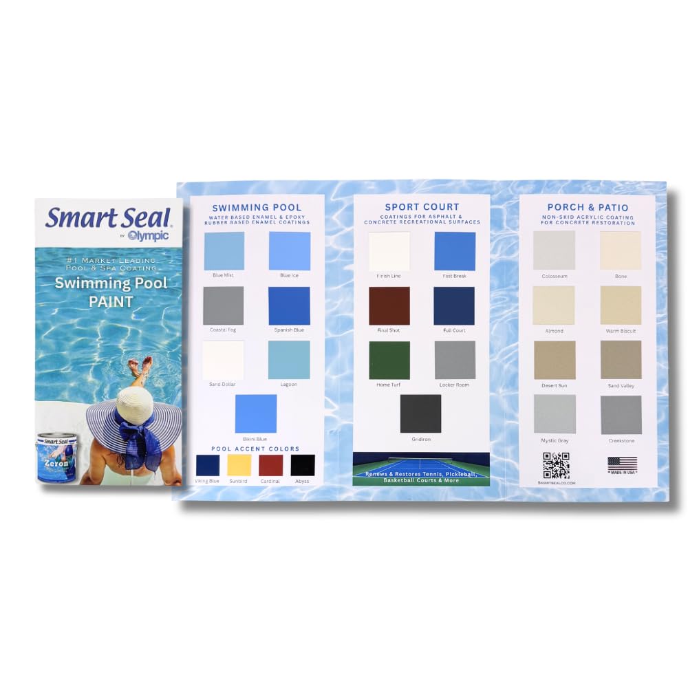 Kelley Technical Coatings Smart Seal by Olympic, Color Selection Card for Pool, Porch, Patio and Sport Courts-picture-25