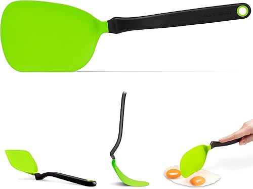 Vista 39 de Dreamfarm Chopula - Espátula antiadherente, súper flexible, con borde plano fuerte para separar alimentos, 12 pulgadas, color negro