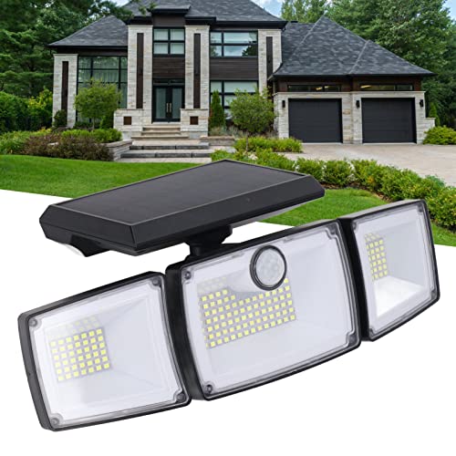Lâmpada De Parede Solar Orenic De 3 Cabeças 6W 7700K IP65, Ajuste, Luz De Indução Solar De Alta Sens
