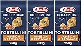 Barilla Tortellini Pâtes fourrées au jambon et au fromage 250 g (Lot de 3)...