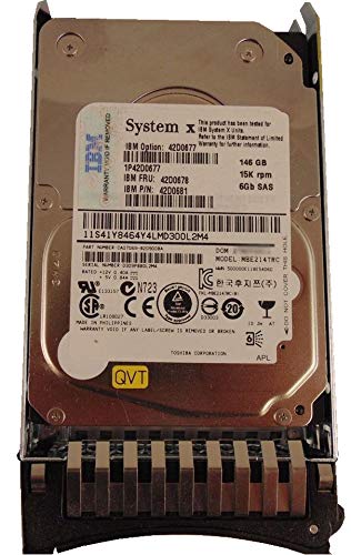 for IBM 146GB 15K 2.5" SAS HDD Hard Drive (42D0678,42D0681, 42D0677,9FU066-039)