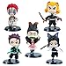 Hilloly Demon Slayer Cake Topper 5 szt. Anime Demon Slayer Mini Figures zestaw zabawek, akcesoria na imprezę, figurka, ornament do domu, biura, kolekcjonera, ciasta, dekoracja