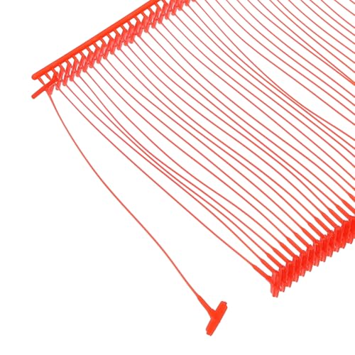 QUARKZMAN 5000 Stück Heftfäden Standard für Etikettierpistole, 65mm Tags for Tagging aus Kunststoff für Kleidung Etikettierung und Textil Karton Tag, Rot