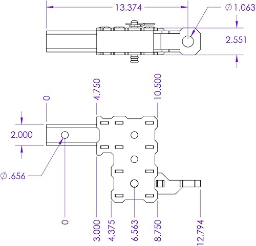 Miniatura 8 de GEN-Y Hitch Enganche de remolque con montaje de bola, pasador de bloqueo y clip para receptor de 2 pulgadas, caída y elevación de 4.5 pulgadas con 3