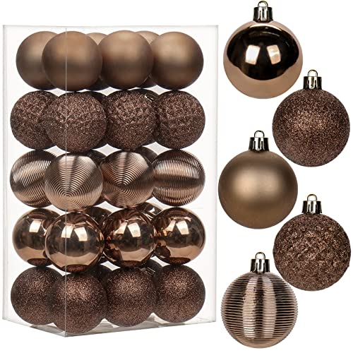 5CM Weihnachtskugeln Ornamente Glitze, 30 PCS bruchsicher Weihnachten...