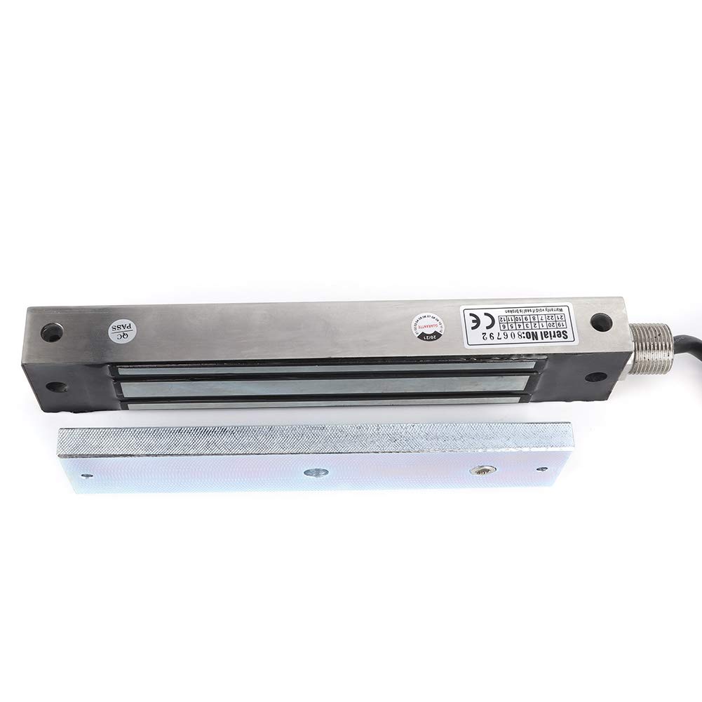 Sonew 280kg DC12/24v Électrique Serrure de Porte Électromagnétique Magnétique, Serrure Magnétique Électrique Imperméable D'acier Inoxydable pour Des Portes En Bois, Portes En Verre, Portes en Métal