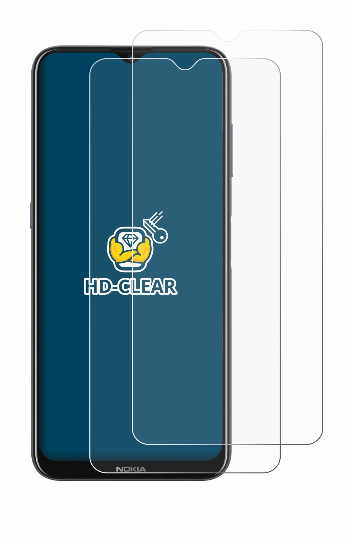 Brotect Pellicola Protettiva Per Schermo Nokia X20 (2 Pezzi) - Trasparente HD, Anti-Impronte, Resistente Ai Graffi - Made In Germany - 2