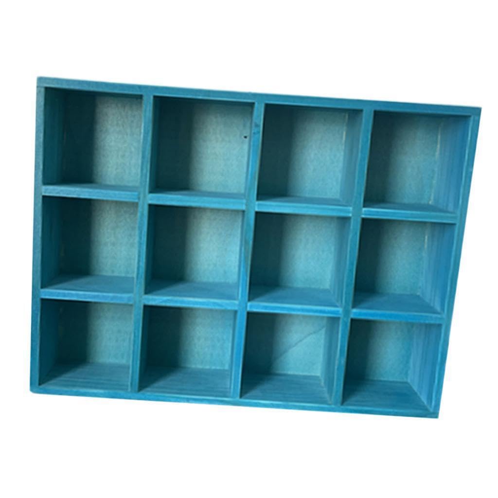 KTUXZCI Wood Display Case Freestanding Organizing Miniatures Figurines Toys And Unique Decorative Items Maximize Wall Space While Providing Eye Catching