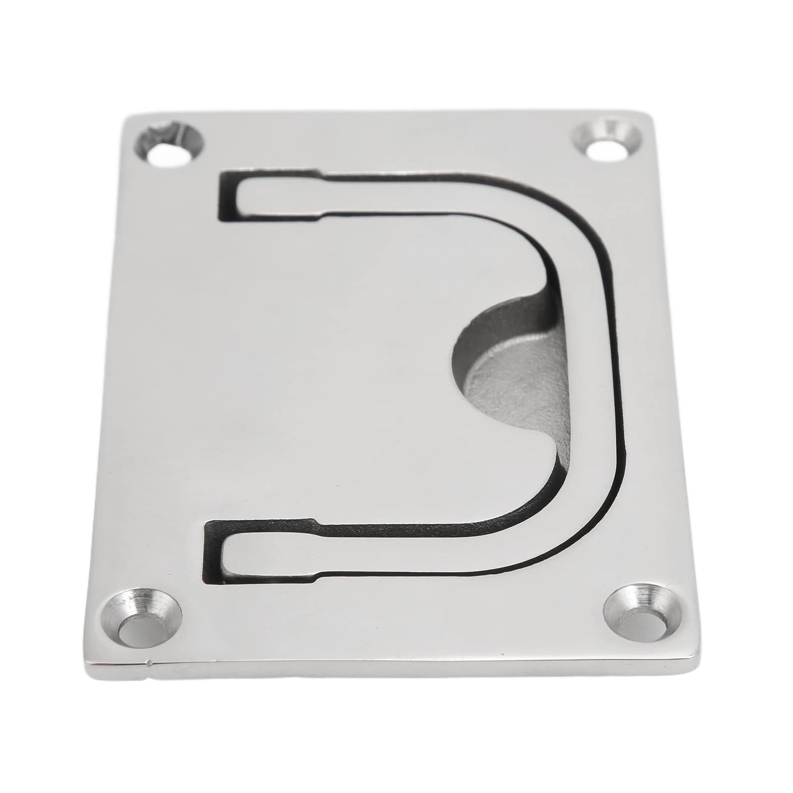 Maniglia a Tirante ad Anello per Barche, 96x70 mm Maniglia per Maniglioni per Barche in Acciaio Inox 316 Boccaporti per Barca a Filo Quadrati Maniglia Chiusura per Porta a Botola per Mobili