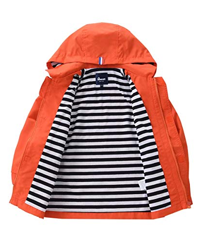 Image of Hiheart Boys Girls Waterproof Hooded Jackets Cotton Lined Rain Jackets