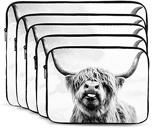 A Highland Cow Laptop Sleeve Carrying Bag Laptop Case Tablet Cover 15" #TOP1
