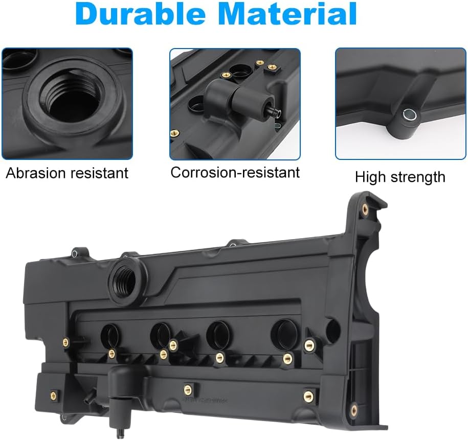WATERWICH Engine Valve Cover with Gasket Compatible with Hyundai Accent, Kia Rio/Rio5 1.6L L4 DOHC 2006-2011 Replacement for 22441-26801 22410-26855 264-990