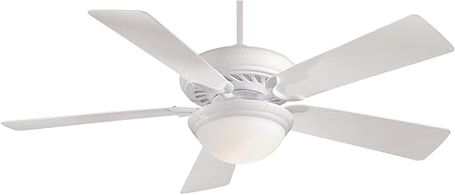 MINKA-AIRE F569L-WH Supra Ventilador de techo LED de 52 pulgadas en acabado blanco