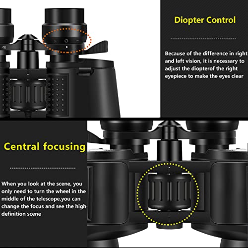 Binoculares profesionales zoom 10-38X60 HD de alta potencia miniatura 6