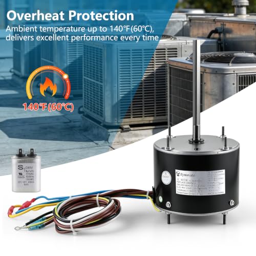 ORM5458 ORM5458B Conderser Fan Motor 1/3 HP 1075 RPM 208-230V 2A 48Y Frame by Zynovate - Used condition - Image 7
