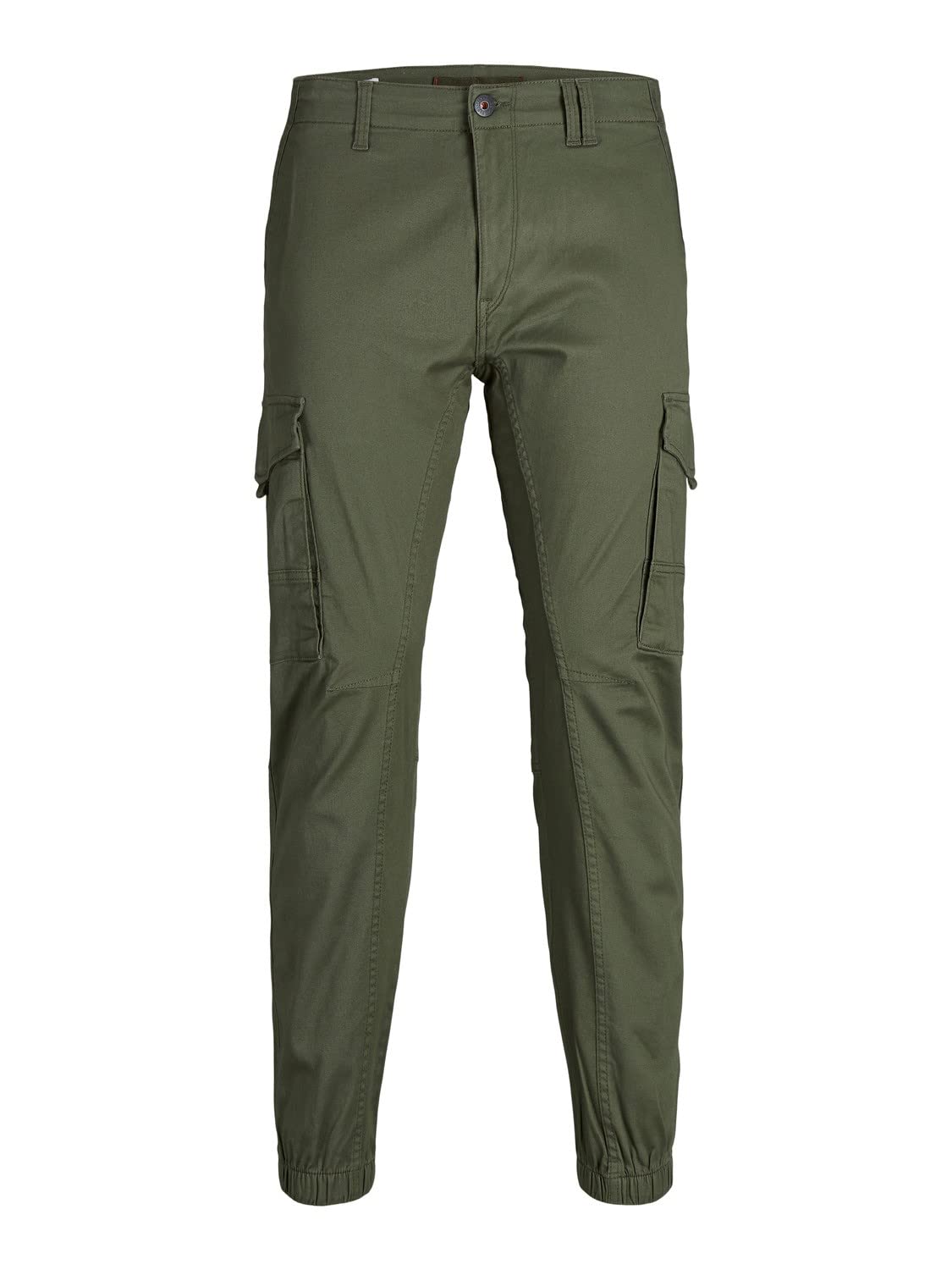 JACK & JONES Male Cargo Trousers, Paul Flake AKM 542, Olive1, 30 W/30 L