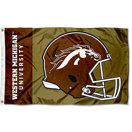 Western Michigan Broncos Football Helmet Flag