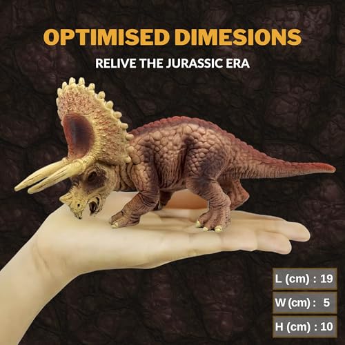 Image of Triceratops Dinosaur Toy Action Figure, Realistic Triceratop Big Dinosaurs Toys for Kids, Dinosaur Triceratops Toy for Play and Display, Jurassic Dino Toys for Boys & Girls (Triceratops)
